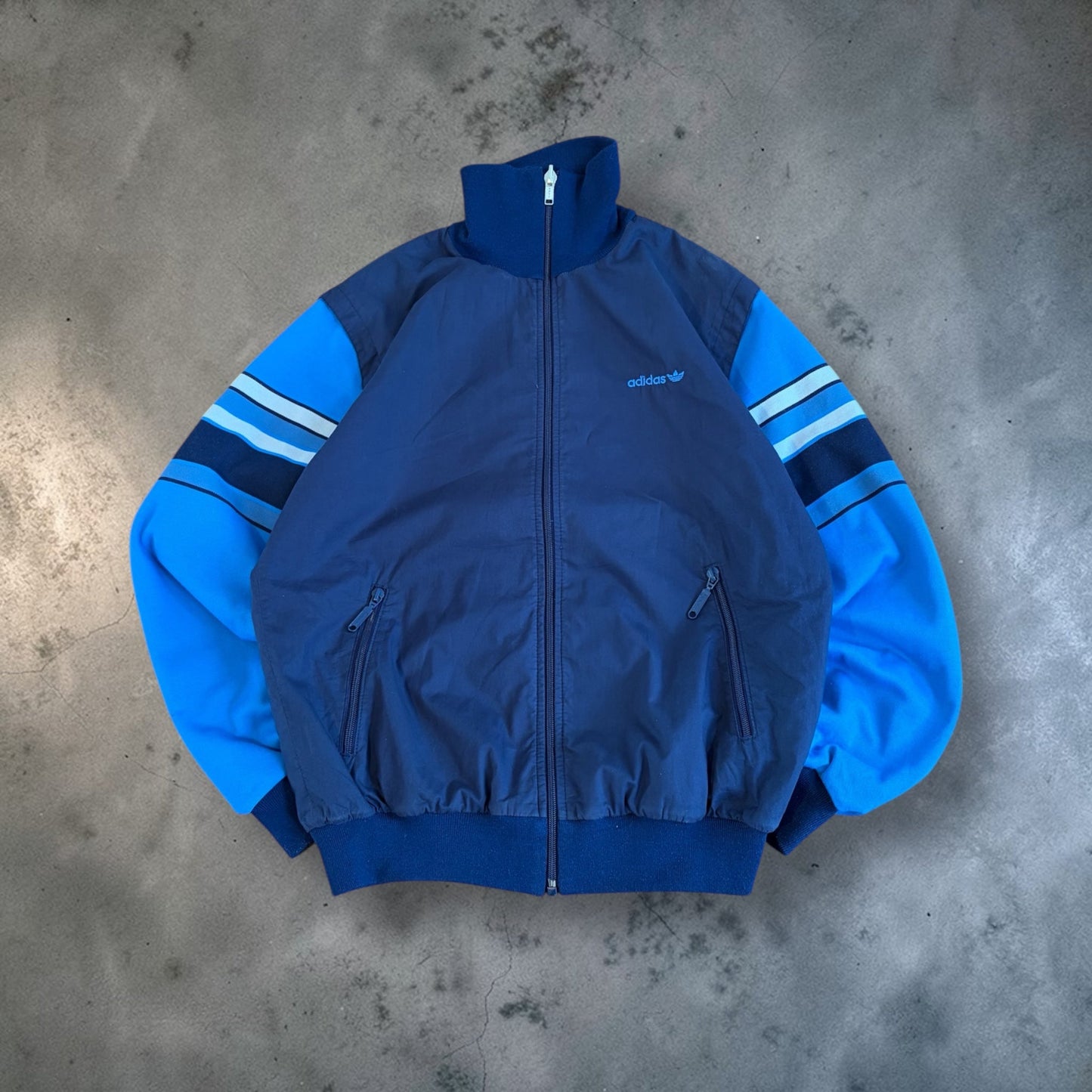 80s Adidas Reversible Jacket | Blue, Multicoloured
