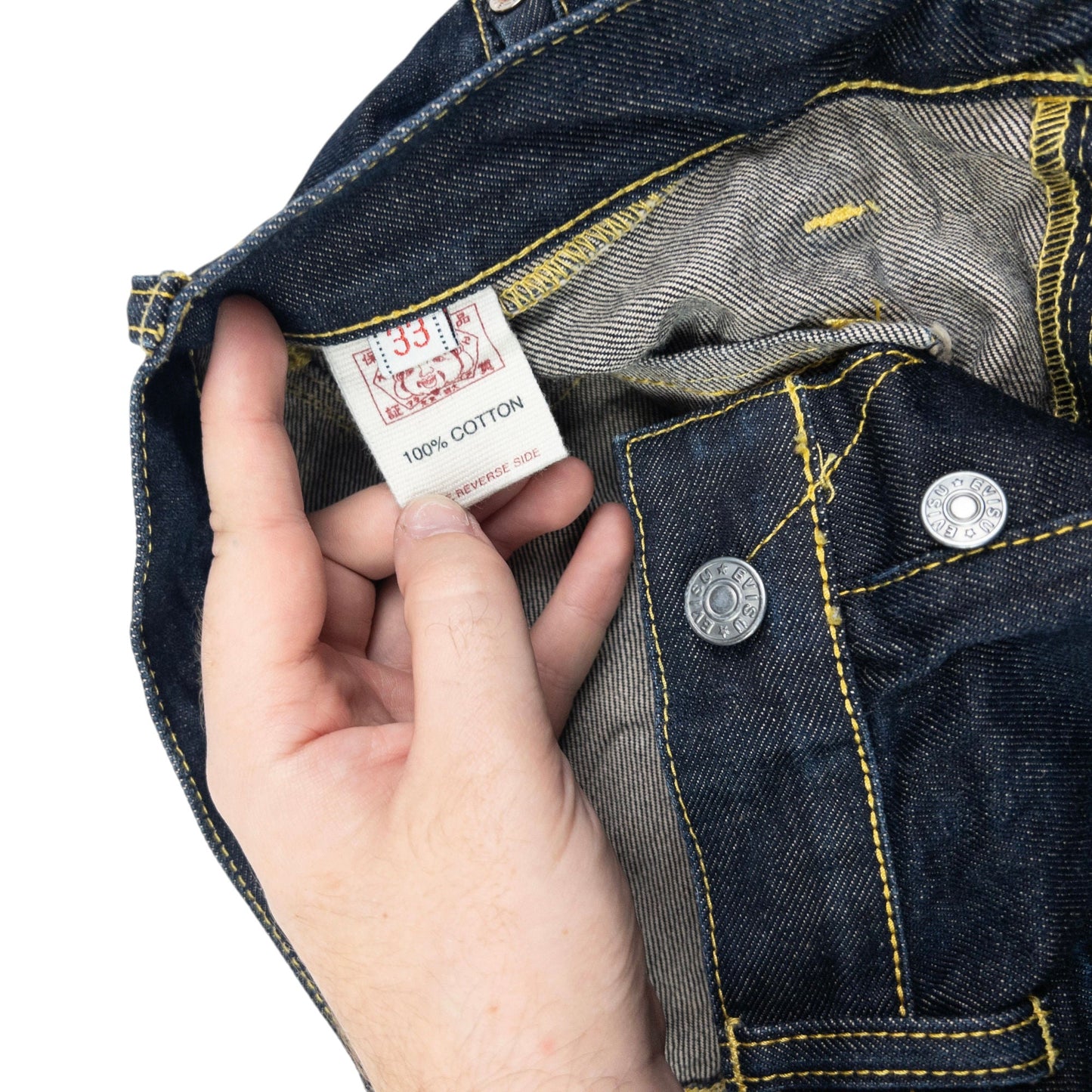Vintage Evisu Gull Symbol Japanese Denim Jeans Size W33