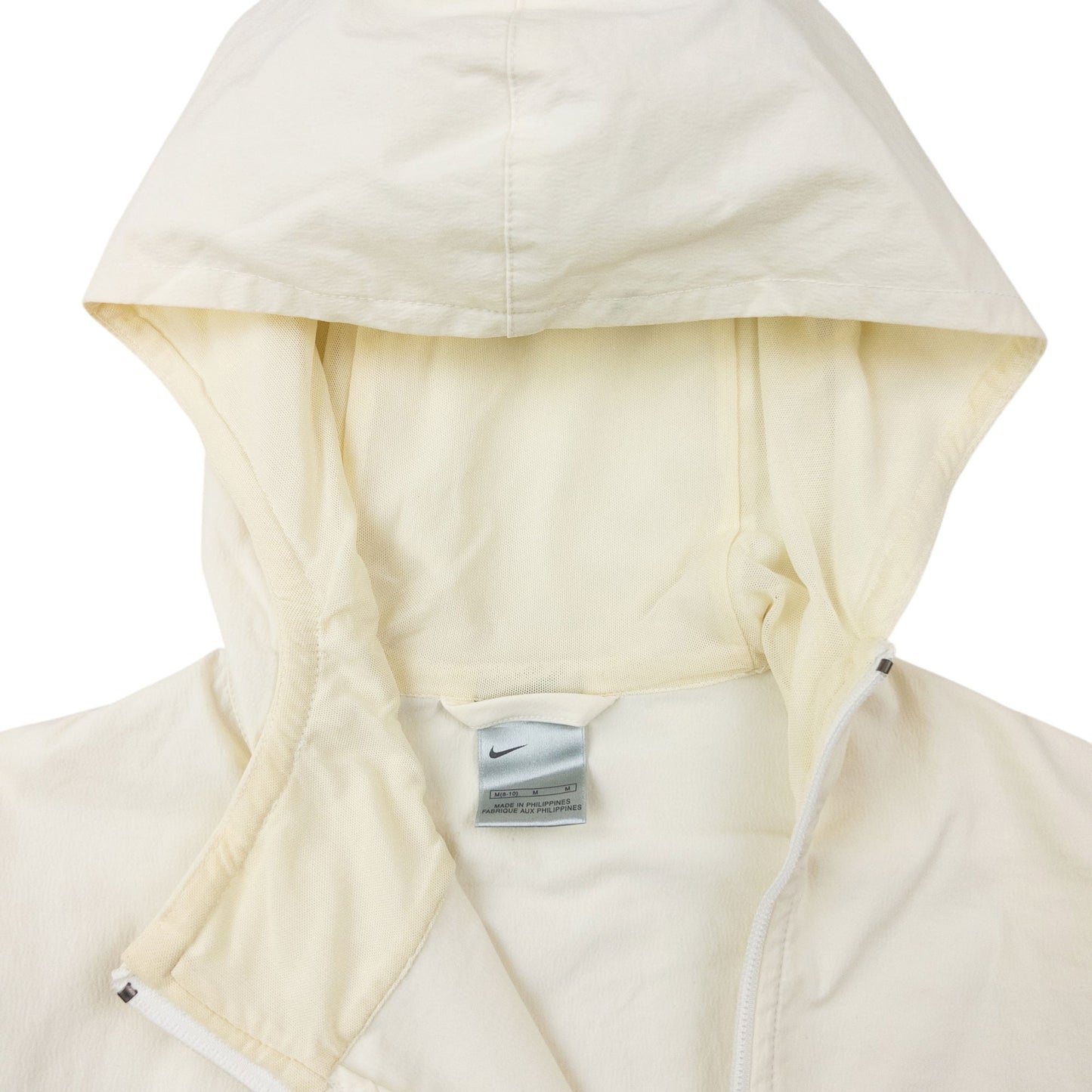 Vintage 2000s Nike Asymmetric Zip Up Jacket Size S | Small, Cream