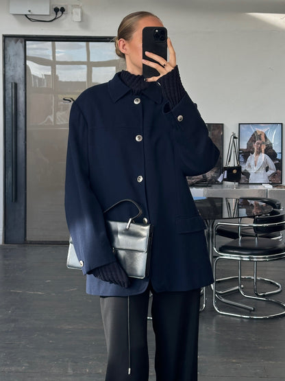 Versace Classic V2 1990s Bespoke Button Pure Wool Chore Jacket - L