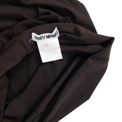 Vintage 2000s Issey Miyake Strapless Maxi Dress Womens Size M | Medium, Brown