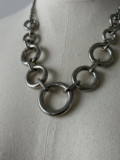 Armani Jeans 2000s Chain Link Logo Necklace