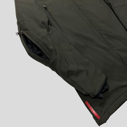 Prada Sport 1999 Balaclava Fleece Lined Moto Jacket - IT50 (L) | Green