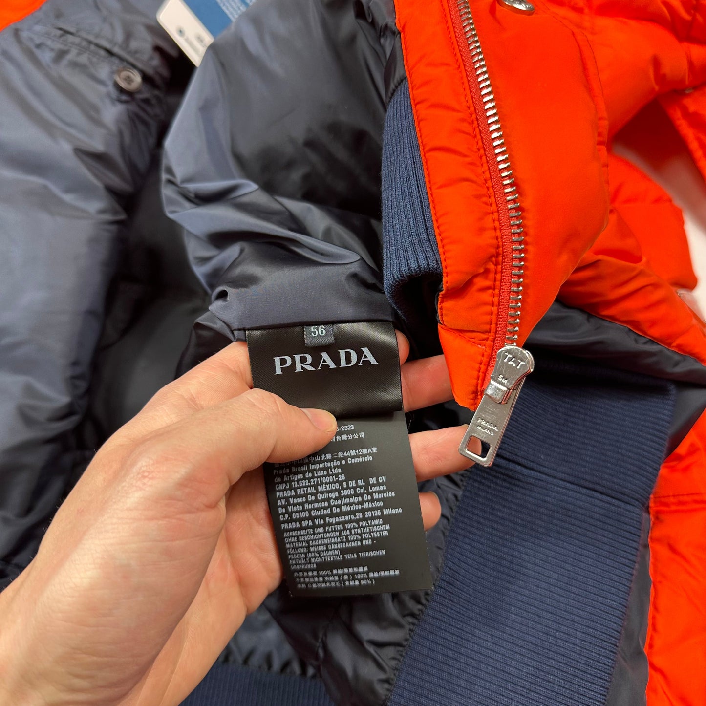 Prada Milano 2020 Orange Nylon Puffer Jacket - IT56 (L/XL)