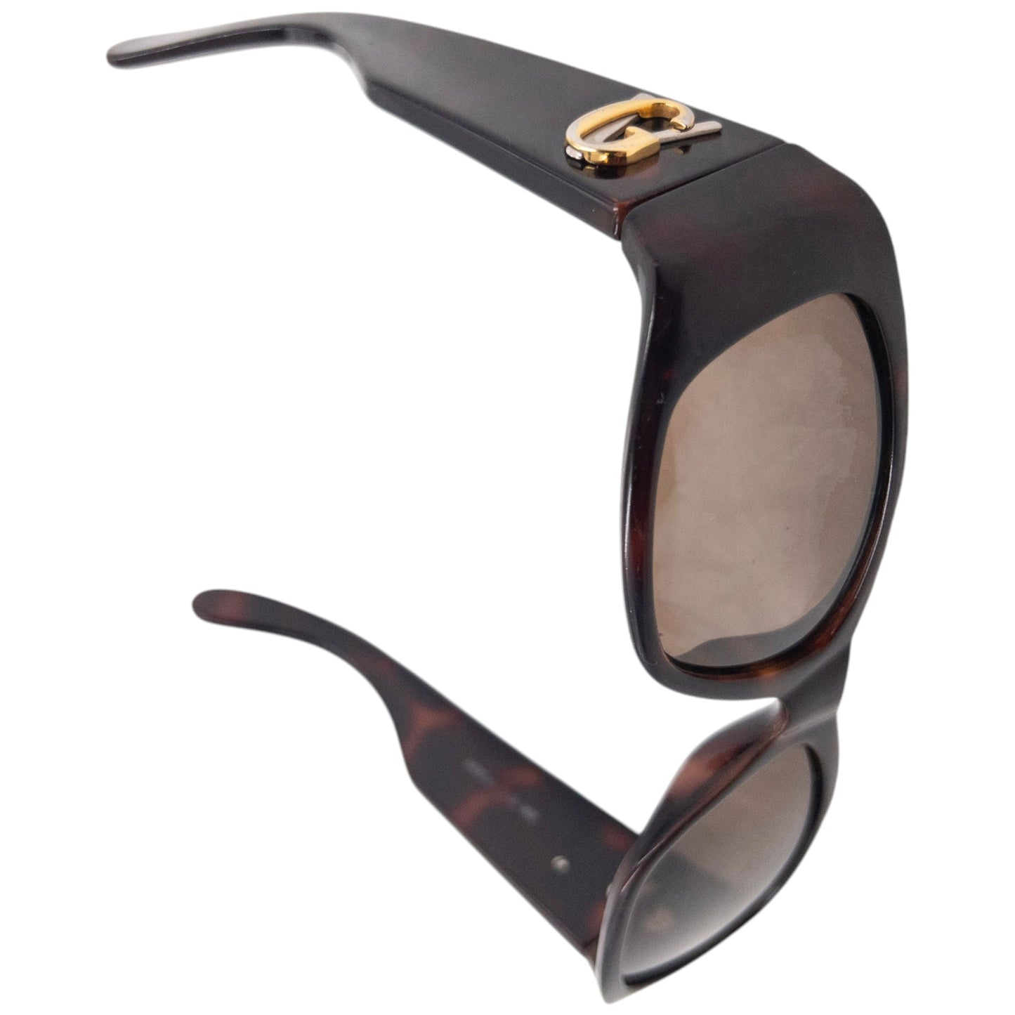 Vintage 90s Gianni Versace Tortoise Shell Sunglasses | O/S, Brown