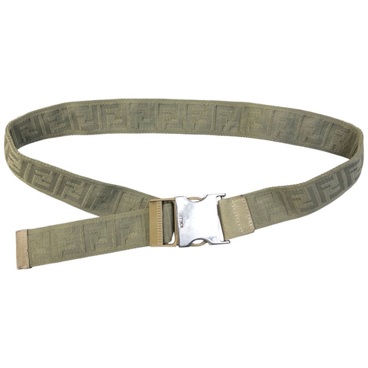 Vintage 2000s Fendi Monogram Buckle Belt Size L | O/S, Green