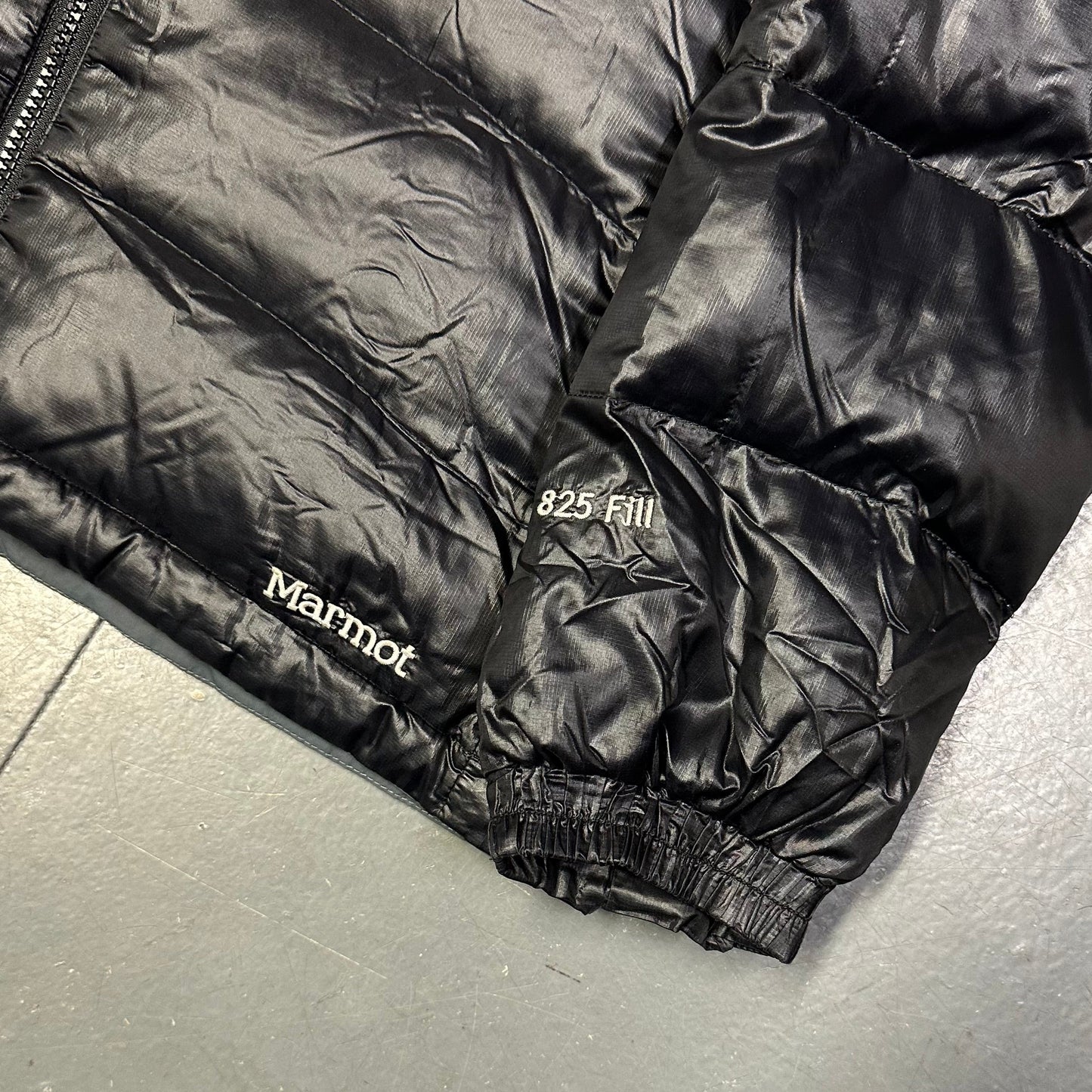 Marmot Fur Hood Puffer Jacket In Black ( L )