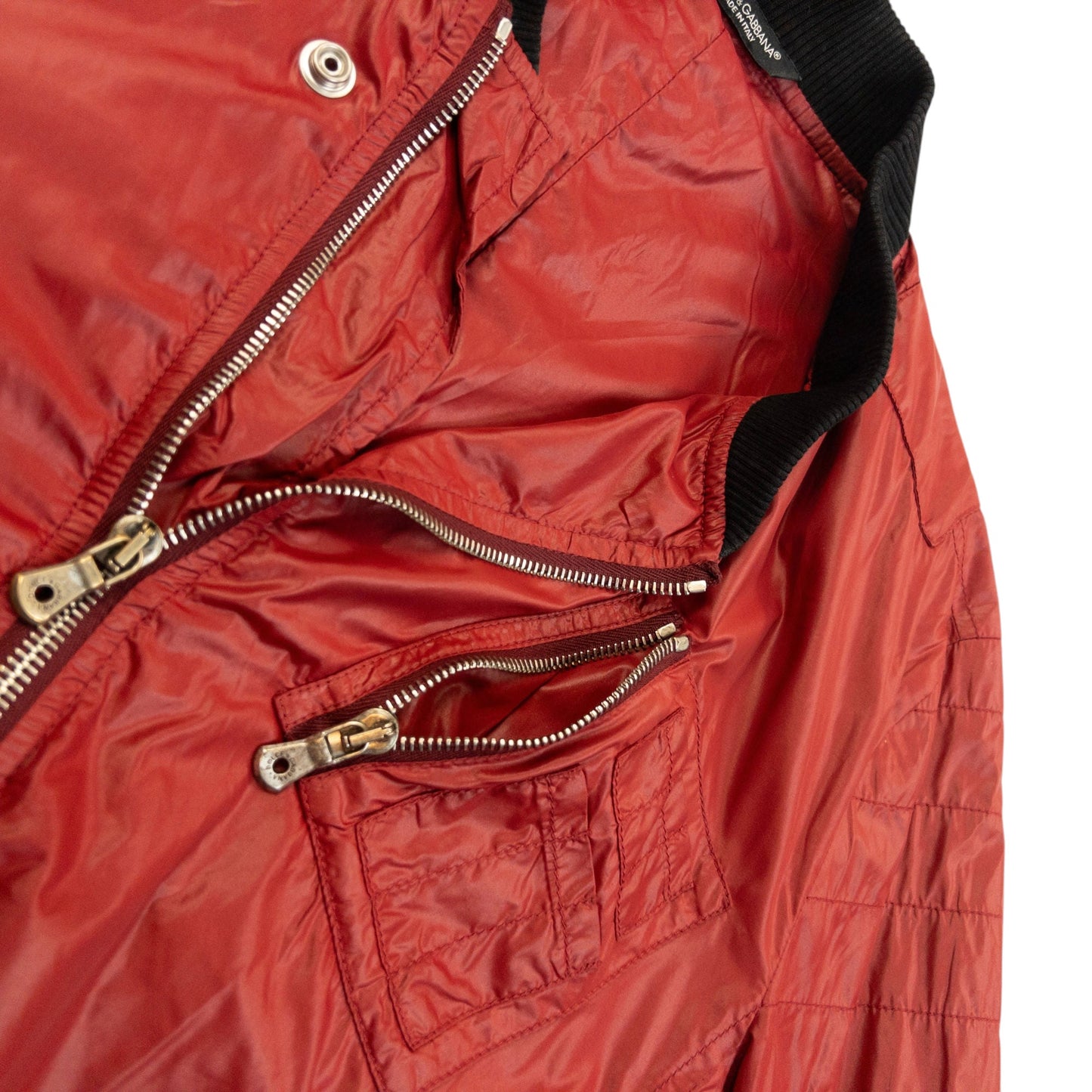 Vintage 2000s Dolce & Gabbana Zip Up Bomber Jacket Size S | Small, Black