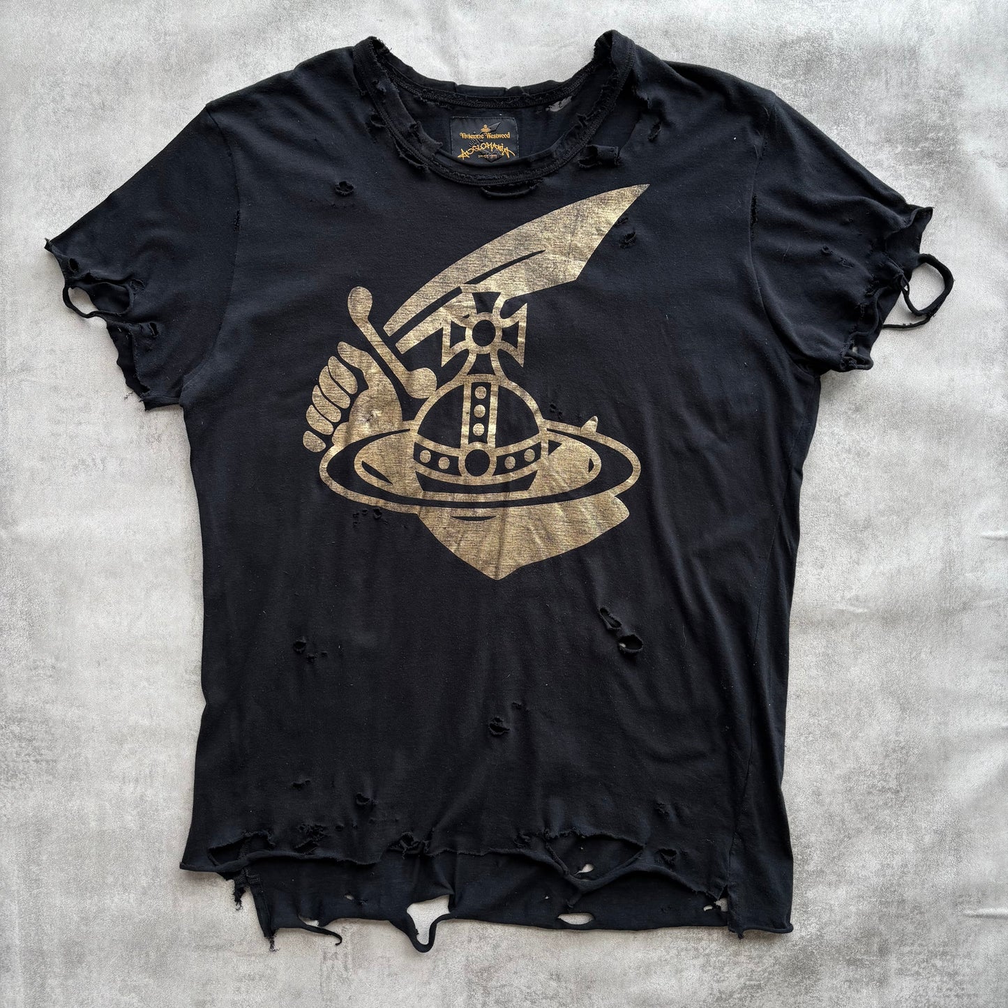 VIVIENNE WESTWOOD DISTRESSED T-SHIRT | O/S, Red