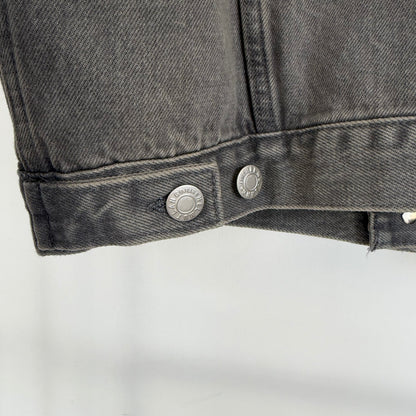 fw1999 helmut lang washed denim jacket | O/S, Grey