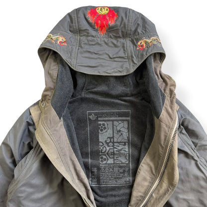 AW99/00 Maharishi Shower Repellent Waxed Jacket (L) | Large, Red