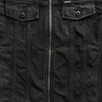 DIESEL FADED WAXED JACKET | O/S, Faded Black