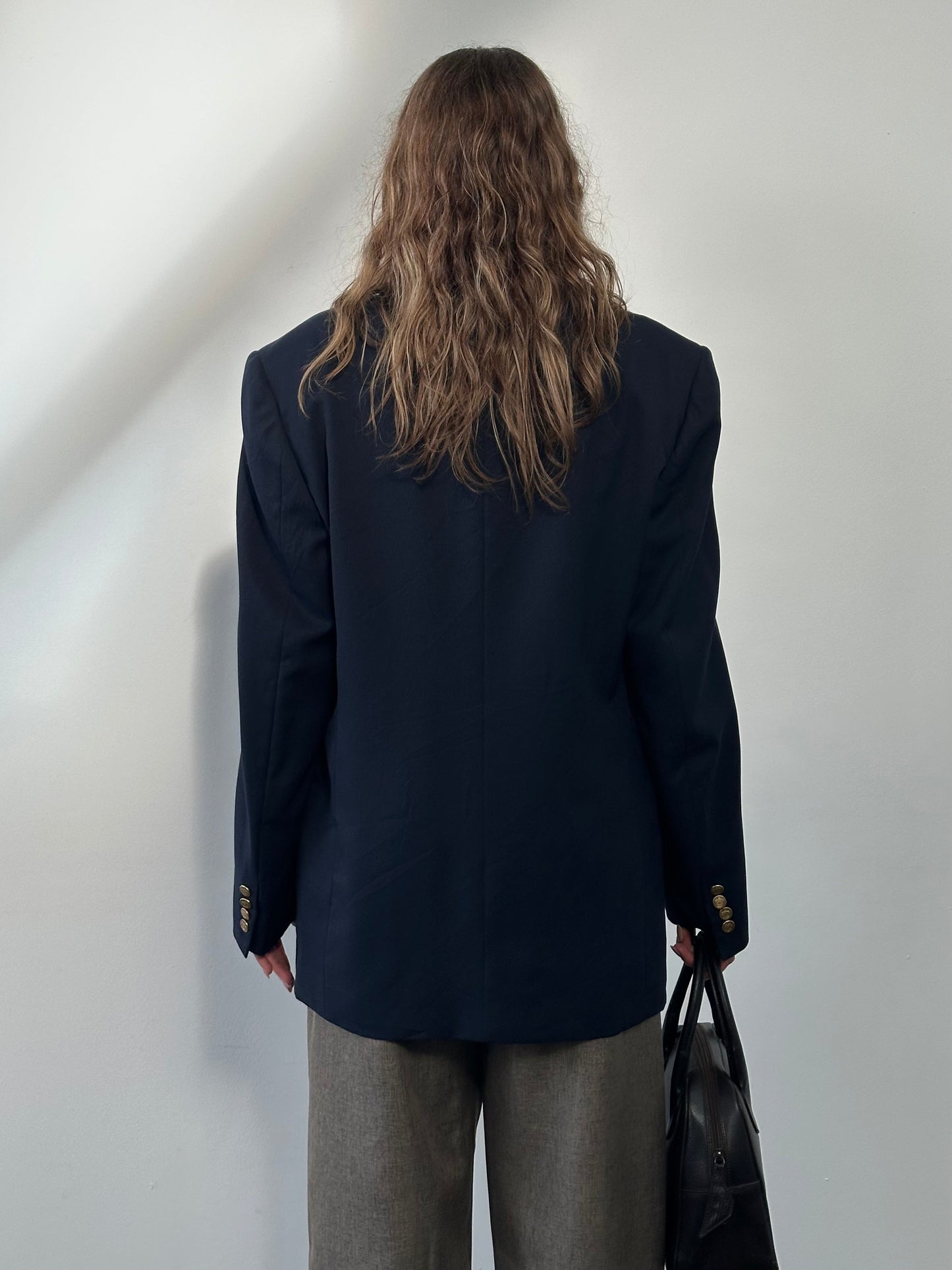 Christian Dior Monsieur 1980s Bespoke Button Double Breasted Blazer - 42L/XL