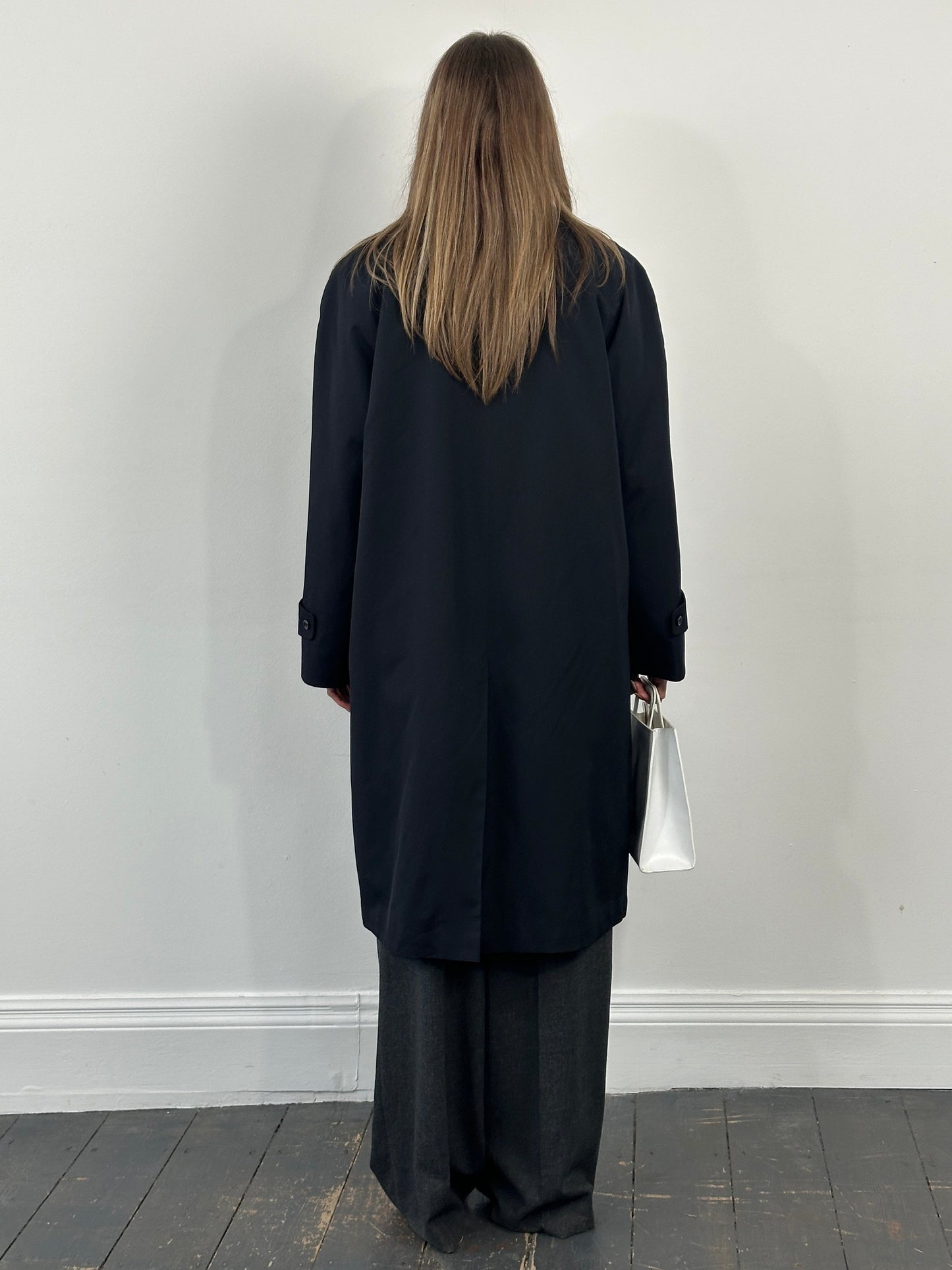 Aquascutum 1990s Cotton Trench Coat - L