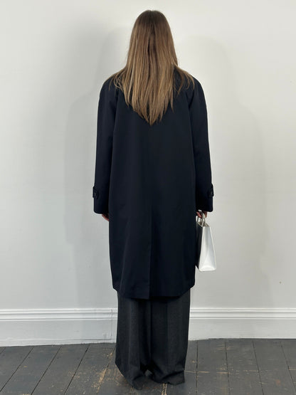 Aquascutum 1990s Cotton Trench Coat - L