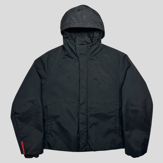 Prada Sport AW99 Iridescent Ballistic Nylon Stash Ski Jacket - IT50 | Large, Black
