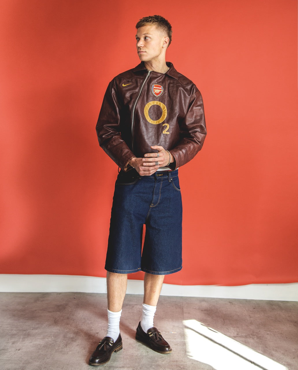 VT Rework: Arsenal 'Henry 14' Burgundy Leather Jacket SC: 5782