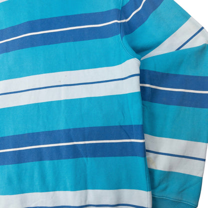 Vintage Stussy Striped Zip Up Hoodie Size M