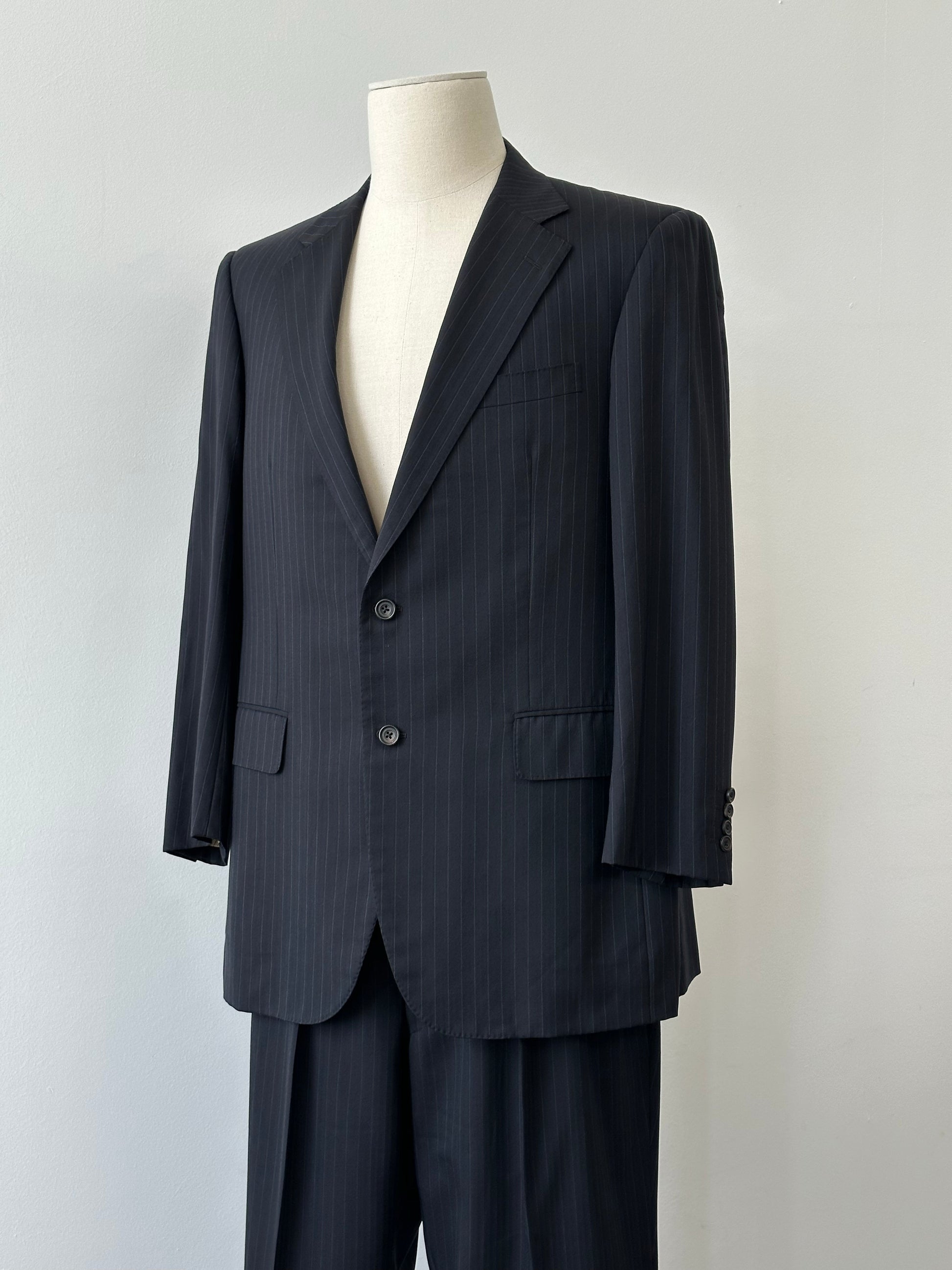 Burberry London Charcoal Pinstripe Two-Piece Suit