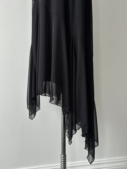 Vintage 1990s Asymmetric Maxi Dress - M-L