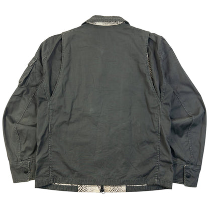 Vintage 2000s PPFM Snakeskin Pattern Lined Jacket Size S | Small, Grey