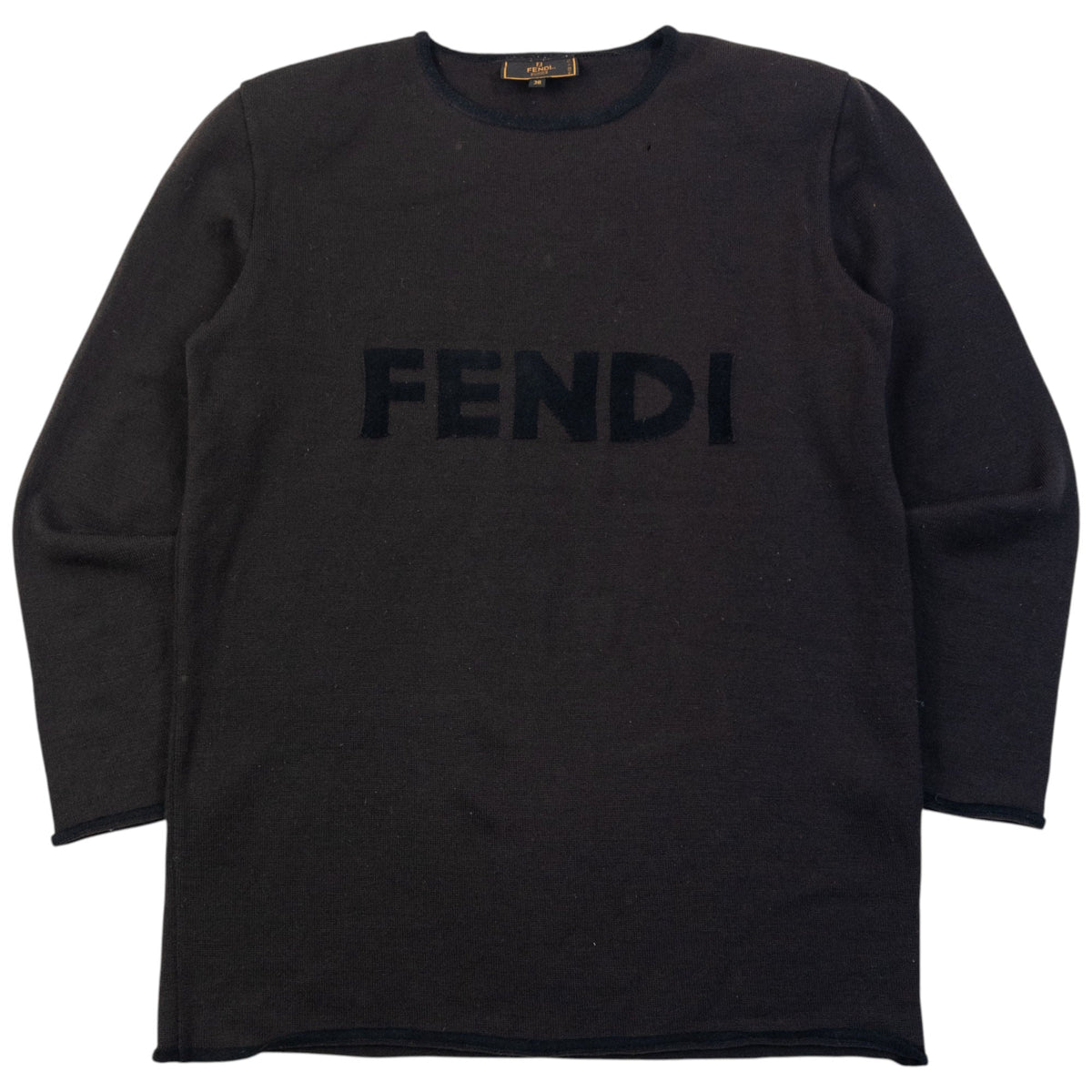 Vintage 90s Fendi Wool Jumper Womens Size L | Large, Black