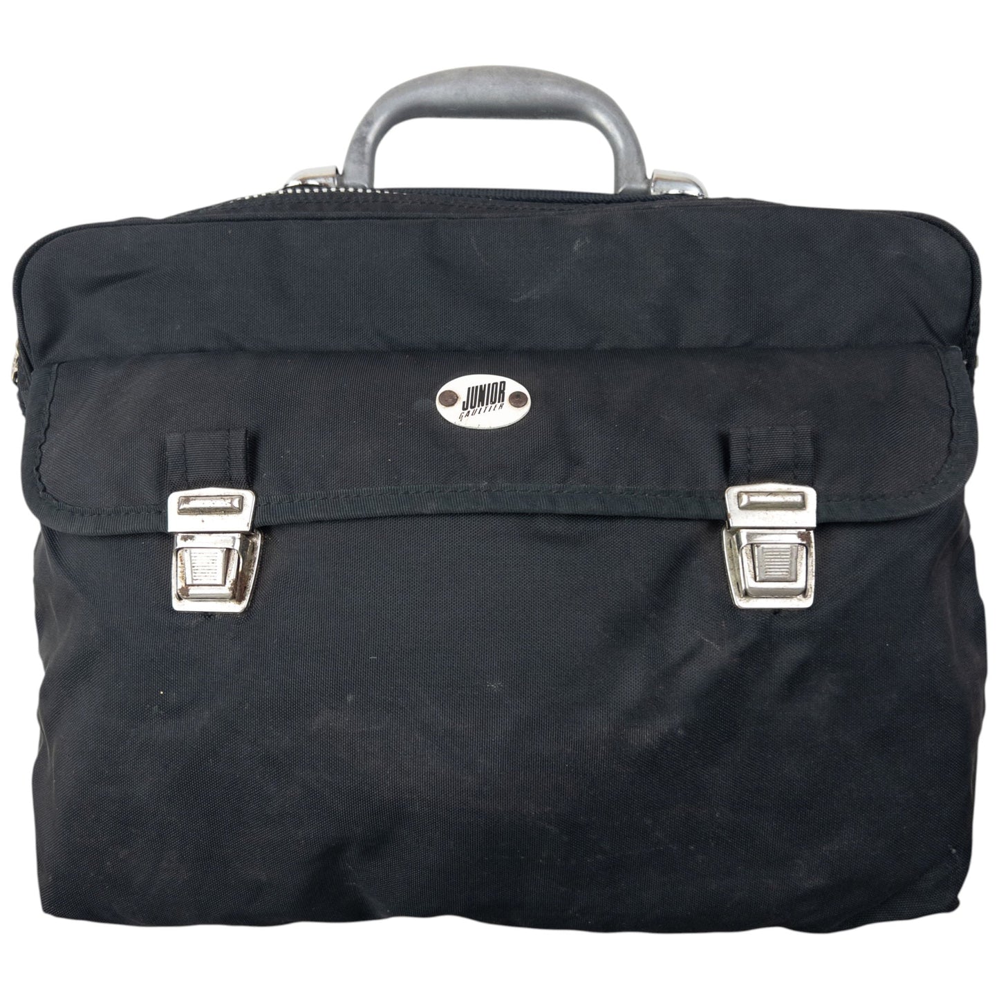 Vintage 80s Gaultier JUNIOR Briefcase Bag | O/S, Black