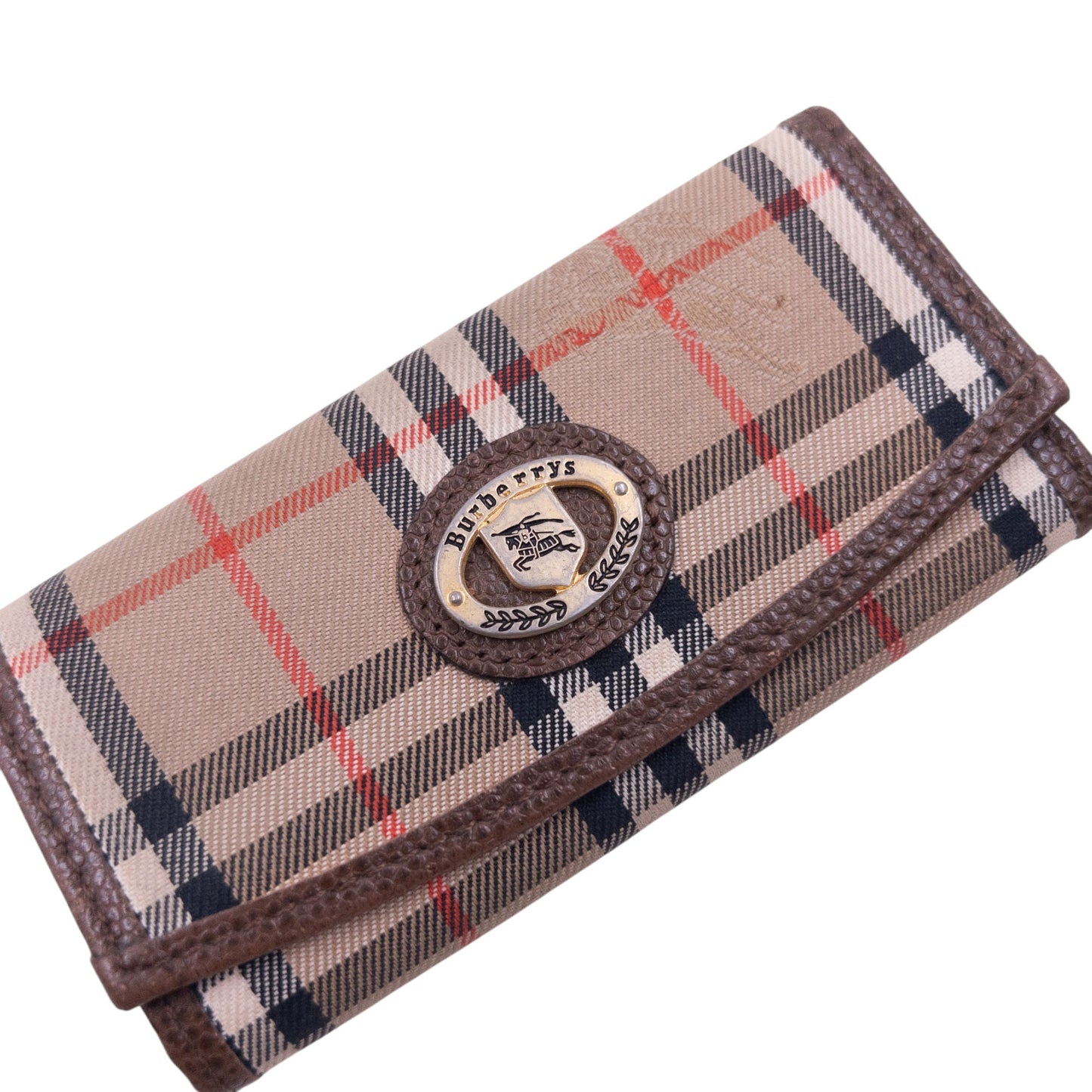 Vintage 90s Burberry Nova Check Key Holder | O/S, Brown