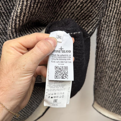 Stone Island Heavy Knit Hoodie (XL) | Extra Large, Multicoloured