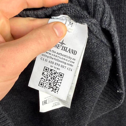 Stone Island Wool Knit Half-Button Jumper (M) | Medium, Red