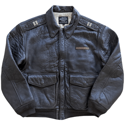 Avirex 'Pride of The Yanks' 90's A2 Leather Flight Jacket - S | S / M, Red