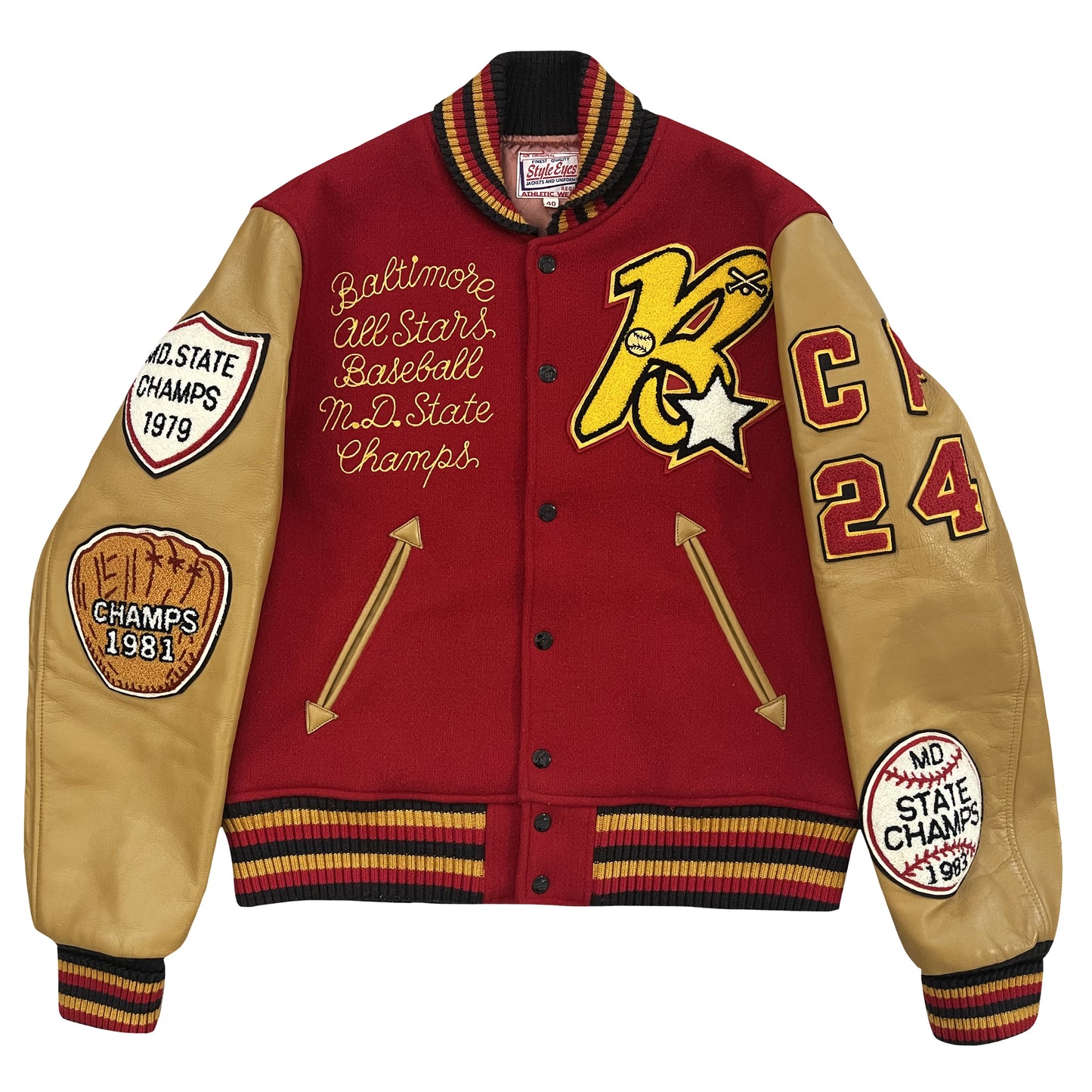 Whitesville 'Baltimore All Stars' Varsity Jacket - L
