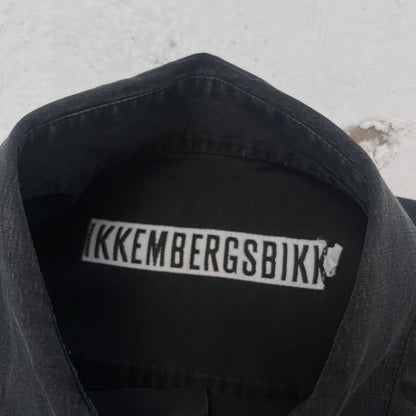 1990s dirk bikkembergs white label shirt | Black, White