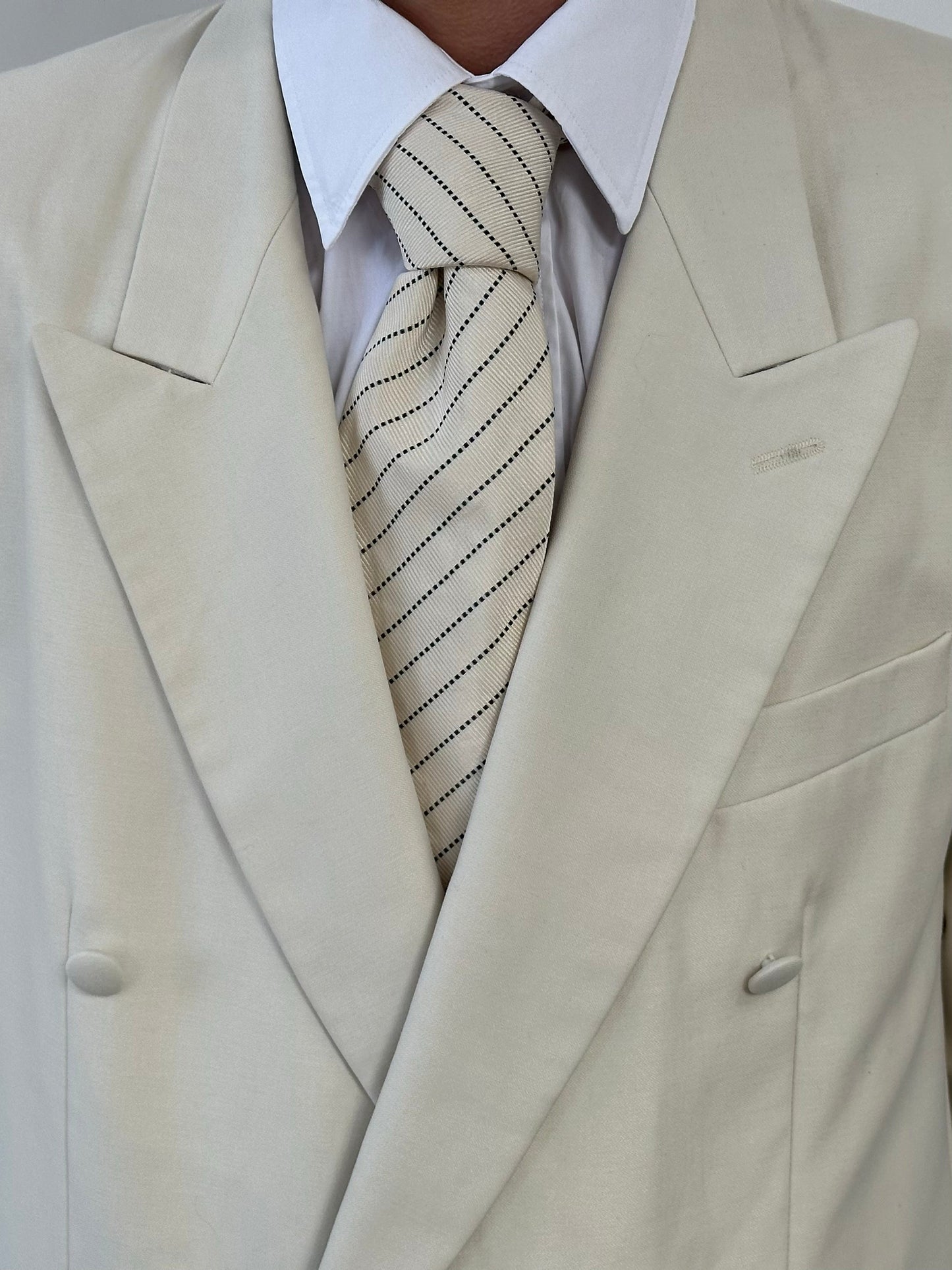 Vintage 1990s Pure Silk Wide Striped Tie