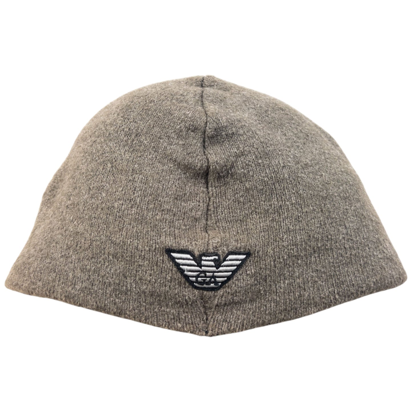Vintage 2000s Emporio Armani Embroidered Wool Beanie Hat | O/S, Multicoloured