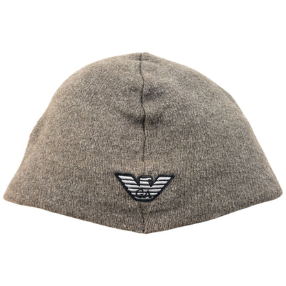 Vintage 2000s Emporio Armani Embroidered Wool Beanie Hat | O/S, Multicoloured