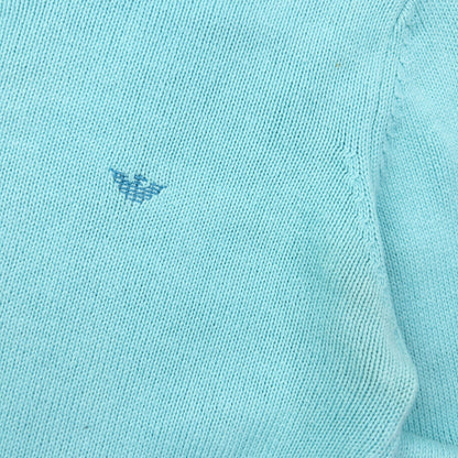 Vintage 2000s Armani Jeans Wool Knit Jumper Womens Size S | Small, Blue