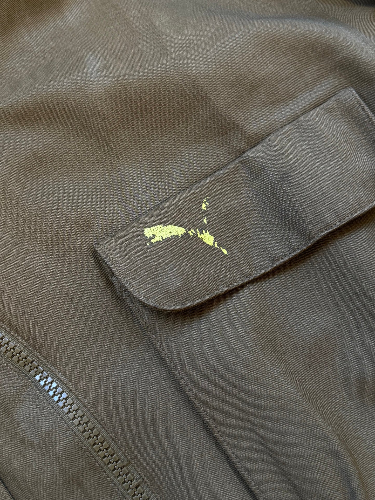 2000's Puma Sidewinder Zip Jacket L | O/S, Olive