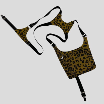 Dries Van Noten SS16 Cheetah Print Holster Suspender Harness Bag | Default Title, Multicoloured