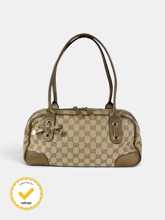 2000s Gucci GG Monogram Princy Handbag | O/S, Beige