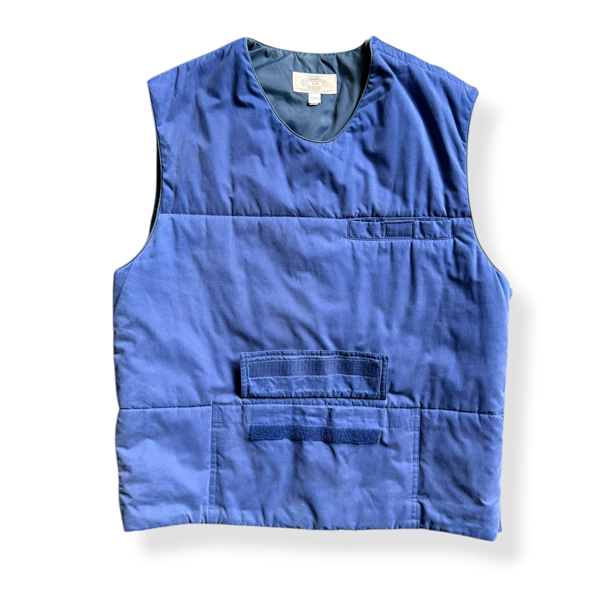 Vintage 1990's Armani Jeans Padded Utility Vest (M) | Default