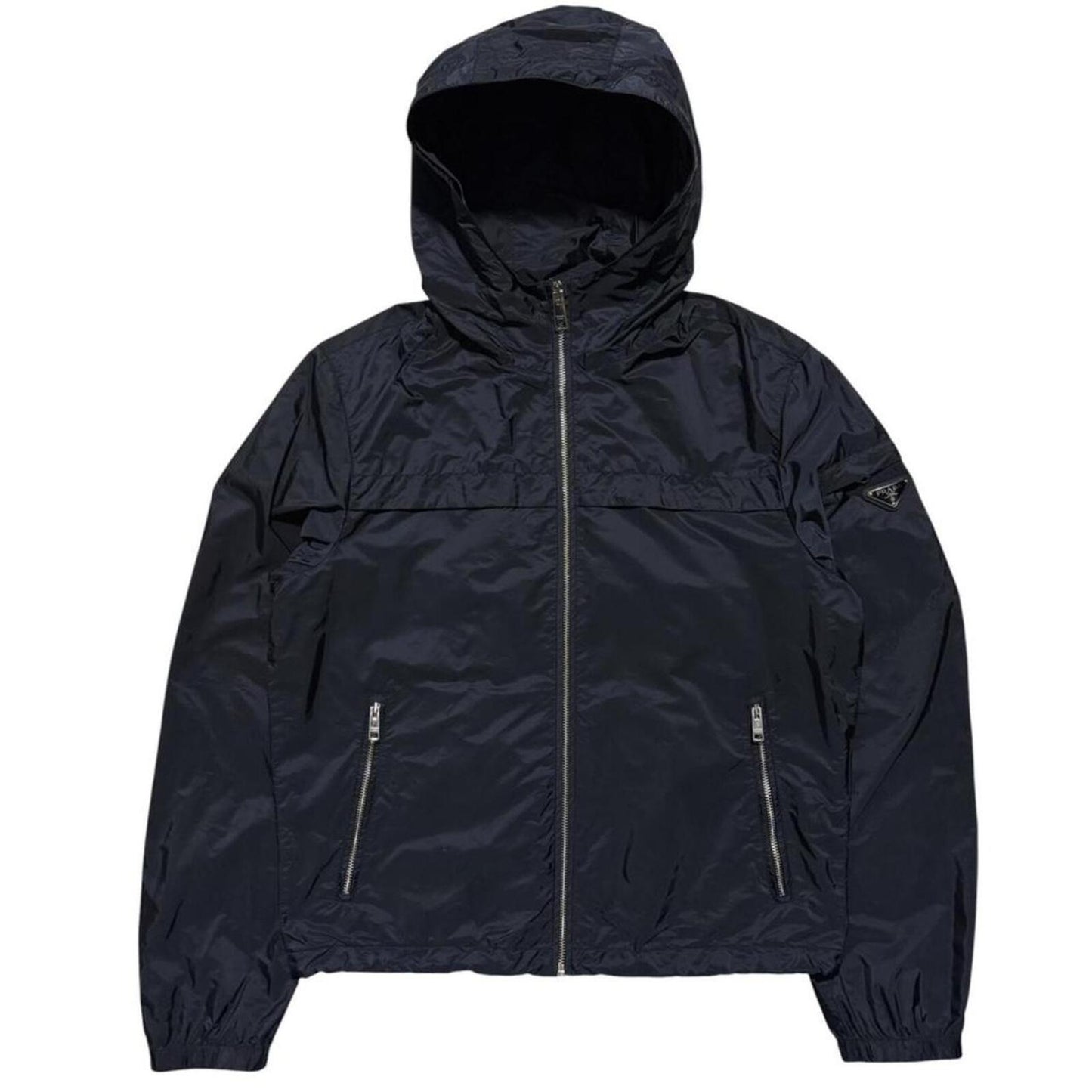 Prada Nylon Windbreaker Jacket | Small, Black