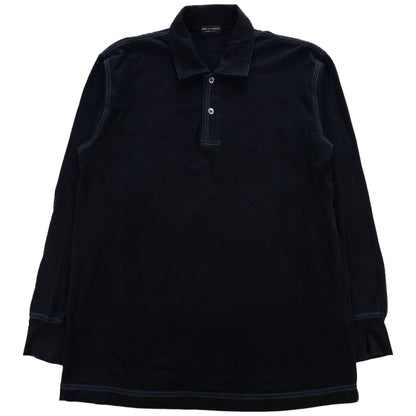 Vintage Comme Des Garcons HOMME PLUS Long Sleeve Polo Shirt Size S