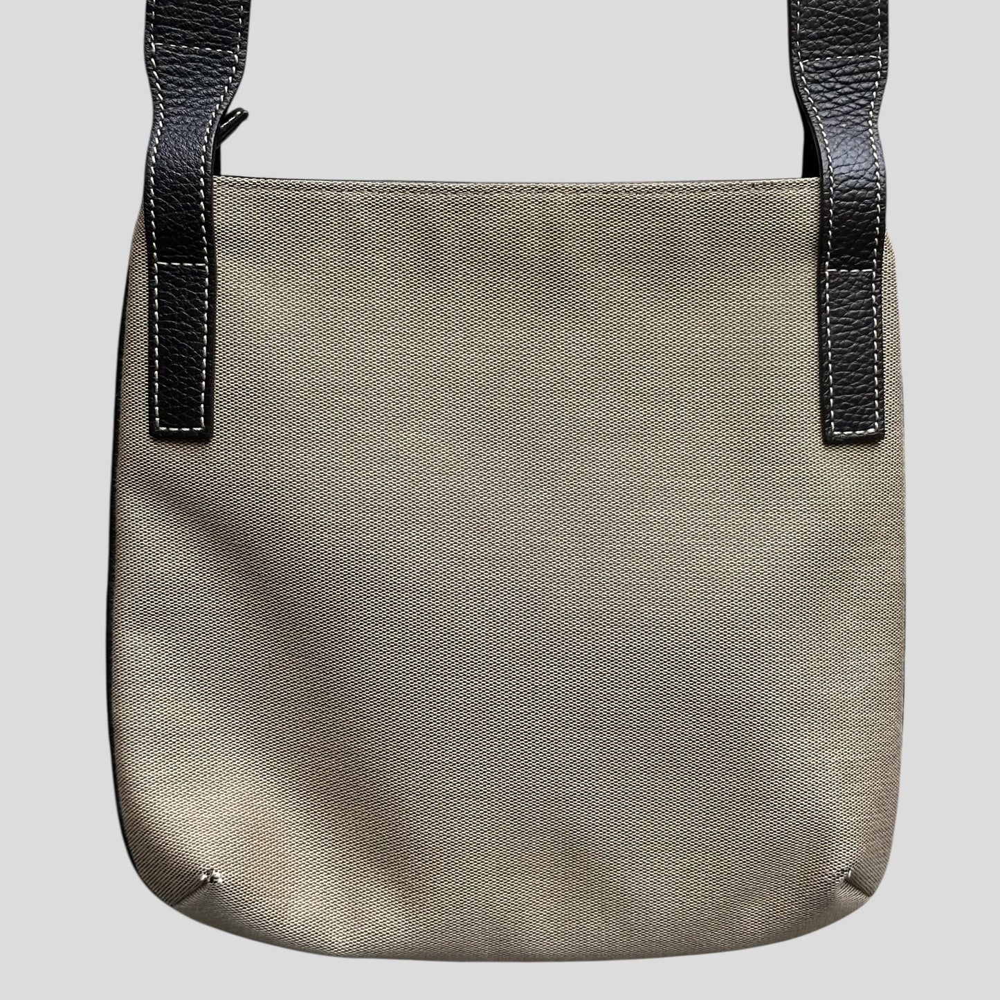 Gucci 00’s Canvas + Leather Crossbody Logo Bag