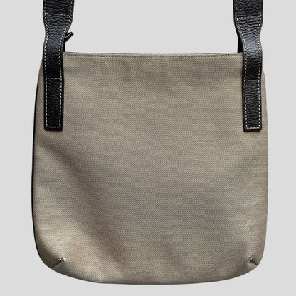Gucci 00’s Canvas + Leather Crossbody Logo Bag