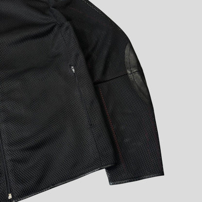 Prada Sport SS00 SAMPLE Mesh + Leather Moto Jacket - IT54 | Default Title, Multicoloured