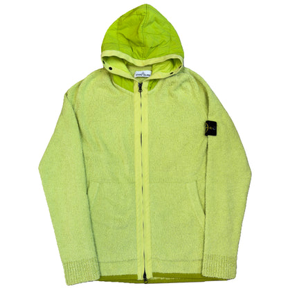 Stone Island AW/19 Knitted Hoodie In Lime Green (L) | Large, Green