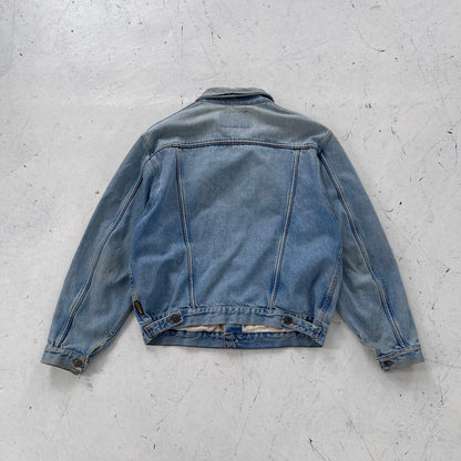 1990s armani jeans loose fit denim trucker jacket | Blue, Light Blue