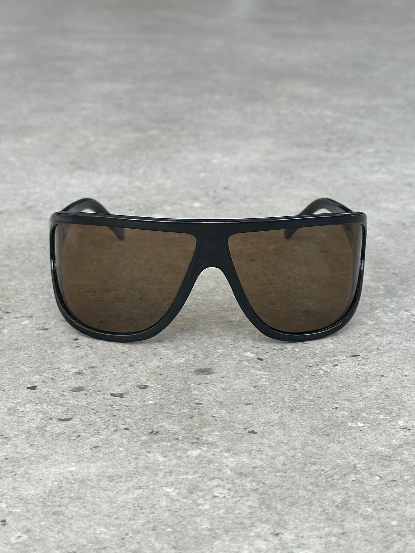 Police 2000s Oversized Shield Wrap Logo Sunglasses