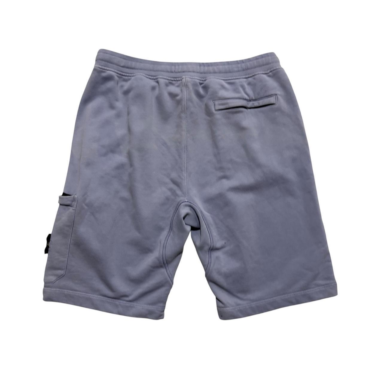 Stone Island Baby Blue Shorts | Large, Blue